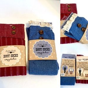 Women’s Boots socks Britt’s Knits New In Package 2 Pair NWT Stocking Stuffer